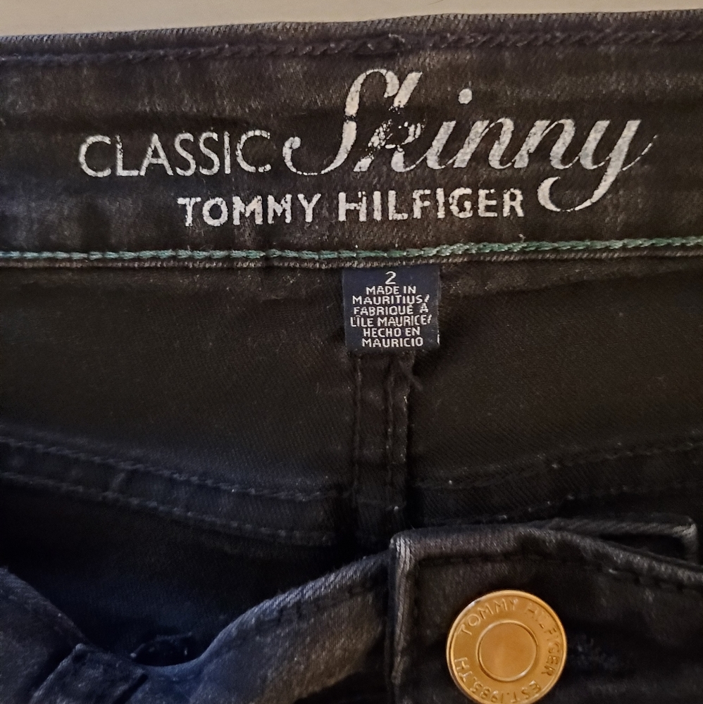 Tommy Hilfiger Black Classic Skinny Jeans